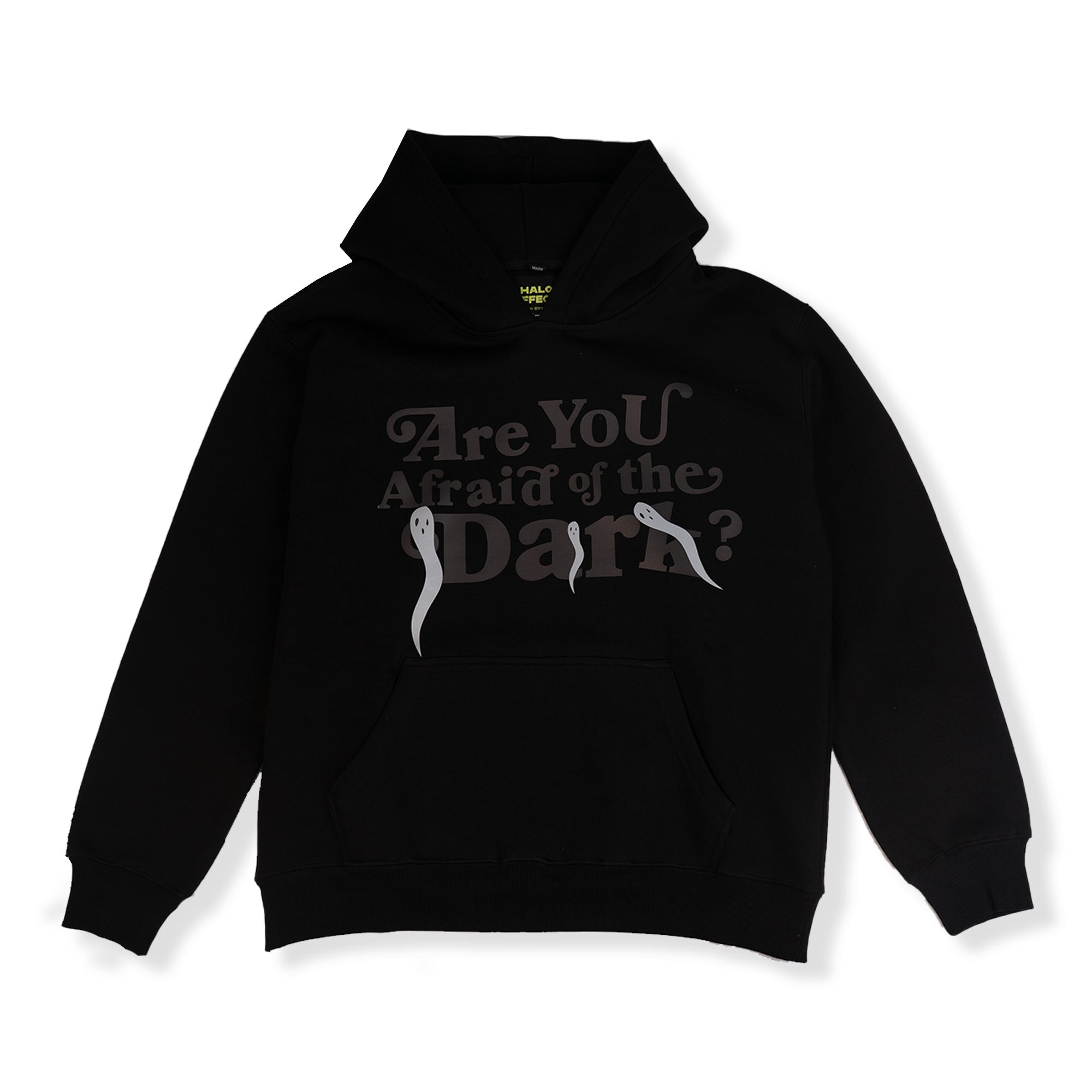 Are You Afraid of The Dark  Reflective Hoodie (BLACK)